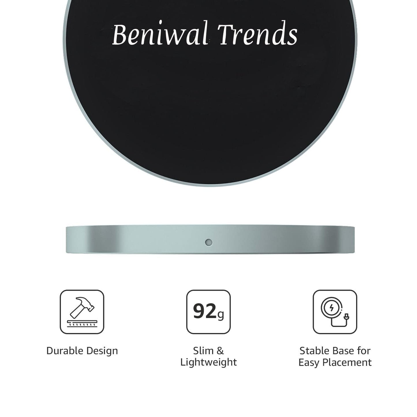 Beniwal Trends 20W Mag-Safe Wireless Charger – Fast Charging Type C Charging Pad